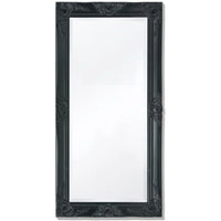 Baroque Wall Mirror, 50 cm Black, Interior Decoration Wall Wall Decoration Living Room Decoration