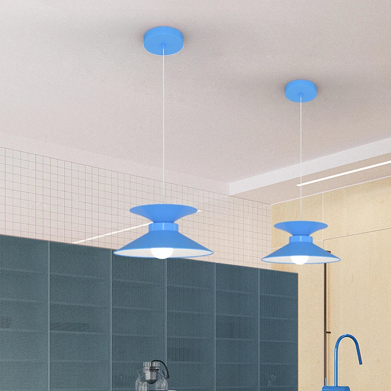 lustre de bar créatif nordique suspension longue ligne - vue 4 sur 22