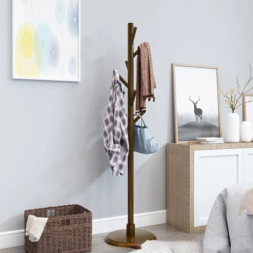porte-manteau en bois massif design moderne et pratique - vue 3 sur 20