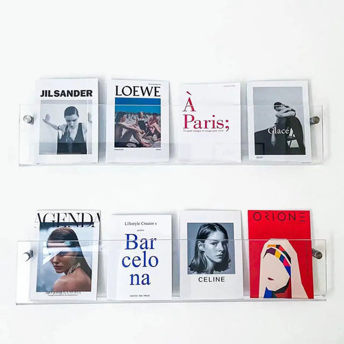 support mural en acrylique transparent pour magazines et livres - vue 6 sur 10