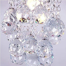 lustre moderne led boule de cristal luminaire suspension plafonnier