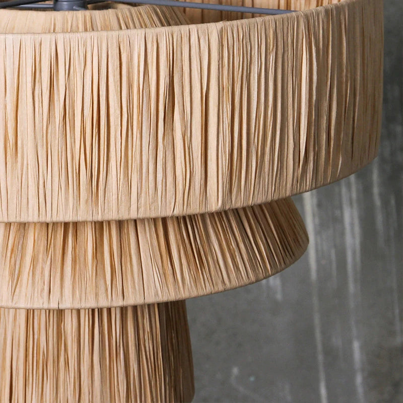 suspension en rotin lustre créatif fait main décoratif pour intérieur - vue 4 sur 16