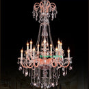lustre moderne en cristal pour décoration intérieure élégante