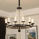 Nordic LED crystal chandelier for home decoration, bedroom and restaurant lighting, romantic and warm luxury crystal chandelier