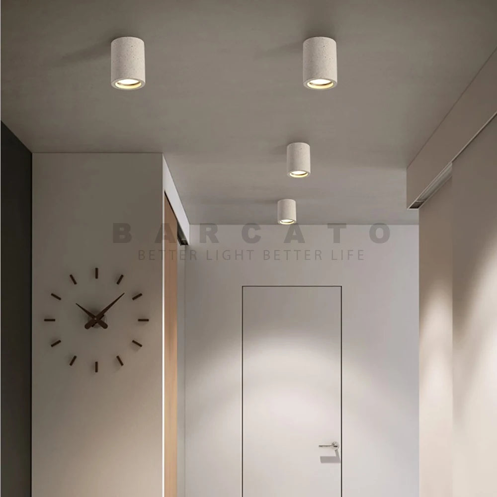 spot en ciment monté en Surface GU10 Led industrielle minimaliste salon couloir cuisine allée - vue 4 sur 6