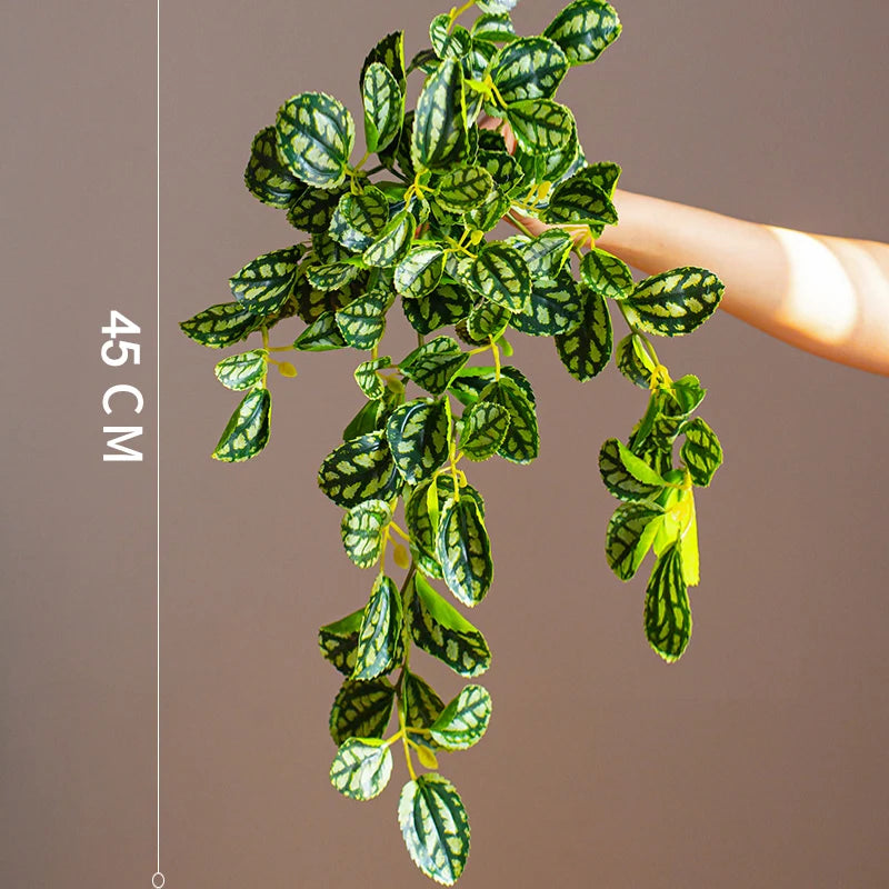 plantes artificielles suspendues en rotin pour décoration intérieure - vue 11 sur 12