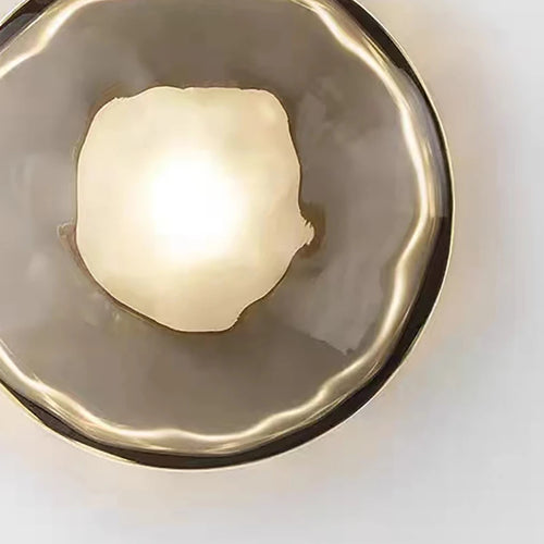 suspension moderne en verre et métal hauteur réglable