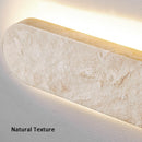 Scandinavie Wabi Sabi Hôtel Couloir Cour Entrée Moderne Pierre Naturelle Extérieure Beige 40CM LED Applique Étanche Appliques Murales