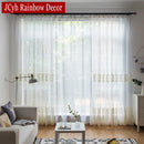 Voilage brodé en tulle élégant pour salon chambre