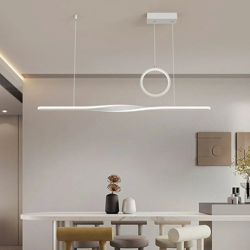 Modern minimalist LED ceiling light for creative decor - vue 2 sur 15