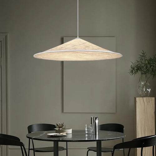 suspension en soie nordique moderne led luminaire suspendu en tissu - vue 5 sur 9
