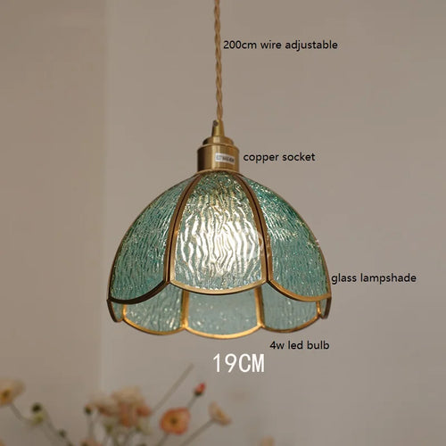 Nordic vintage handheld lamp with coloured glass and copper - vue 20 sur 29