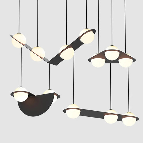 Minimalist geometric creative pendant for commercial spaces - vue 3 sur 11