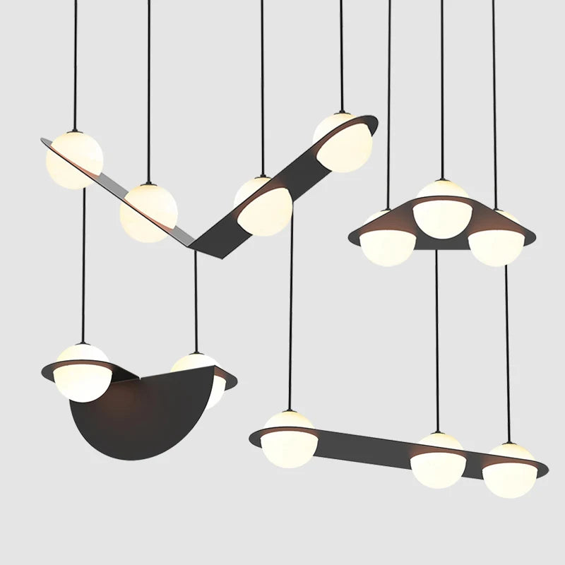 suspension géométrique minimaliste pour espaces commerciaux modernes - vue 4 sur 11