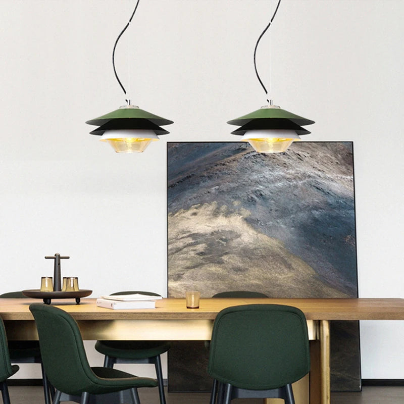 lustre en verre pour ambiance nordique élégante et moderne - vue 5 sur 10