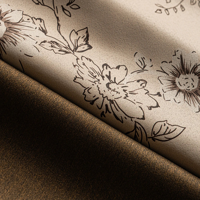 Rideau occultant floral moderne pour salon chambre