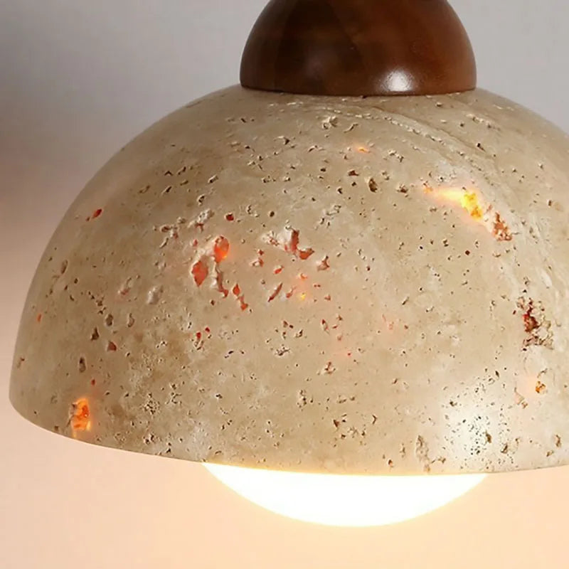 suspension led en pierre naturelle avec cordon réglable - vue 6 sur 13