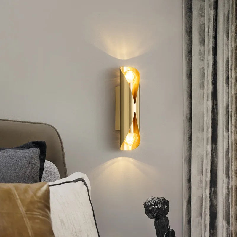 Applique murale led en cuivre moderne de qualité supérieure