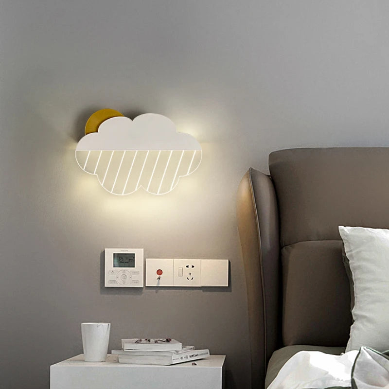 appliques murales nuages en plumes pour décoration enfant - vue 6 sur 12
