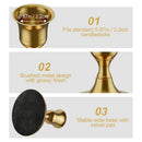 6PCS Brass Gold Taper Candle Holders, Vintage Metal Candlestick Holders For Dinner Room Table Centerpiece Gold Mantel