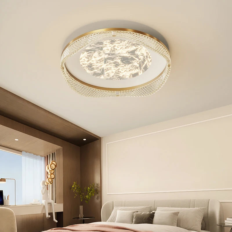 plafonnier moderne en laiton design créatif minimaliste pour intérieur - vue 2 sur 26