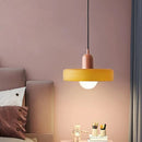 lustre moderne suspendu en verre coloré pour intérieur