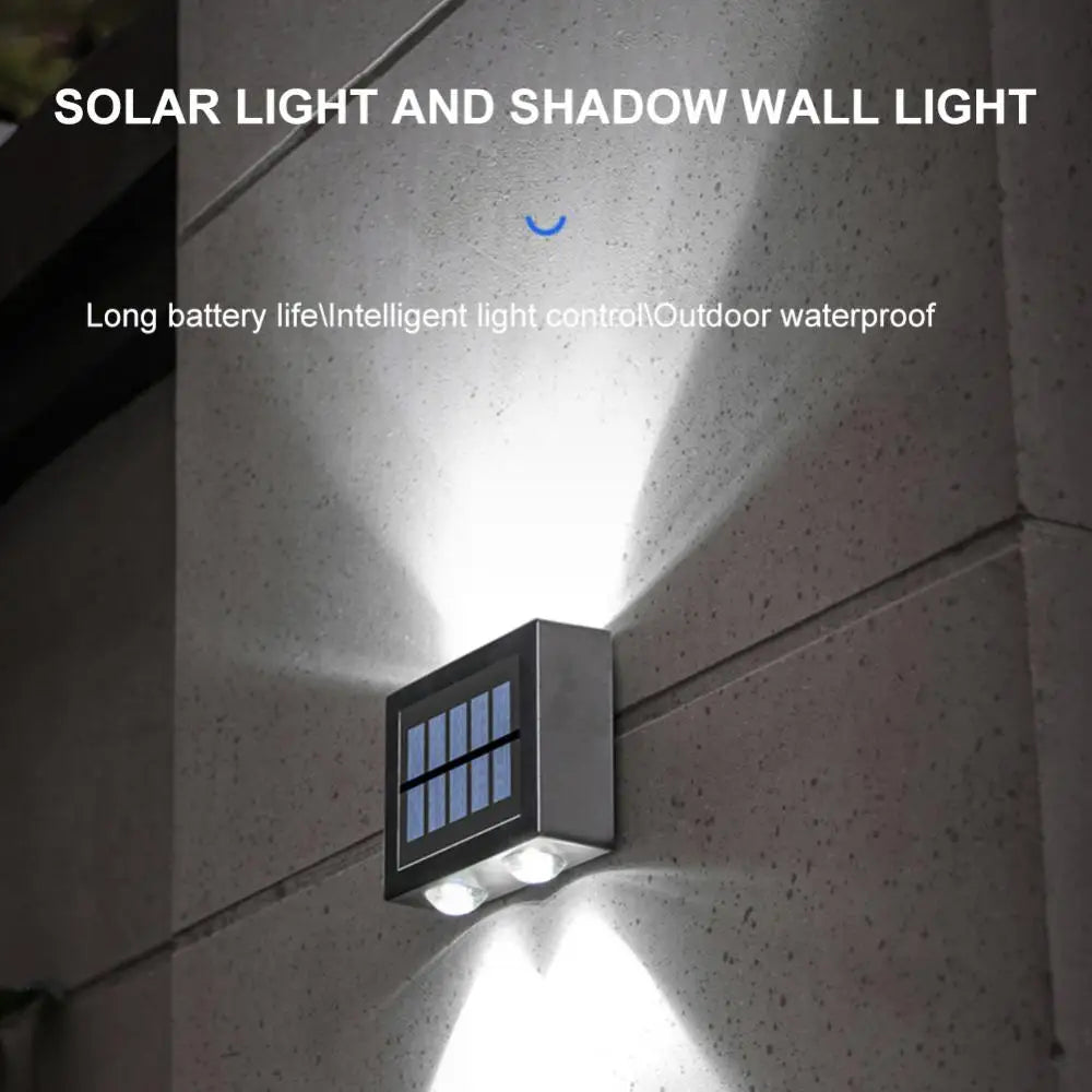 Applique murale LED Lumière Solaire Extérieure Étanche Balcon Cour Rue Vue Jardin Décoration Décorer Extérieure - vue 3 sur 6