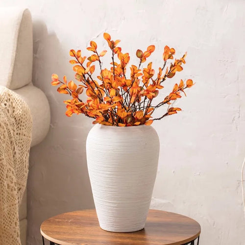 Jingdezhen-Minimalist Countertop Combination Set, Creative Japanese Dried Flowers, Hydroponic Vase, Home Ornament, Solid Color - vue 3 sur 8