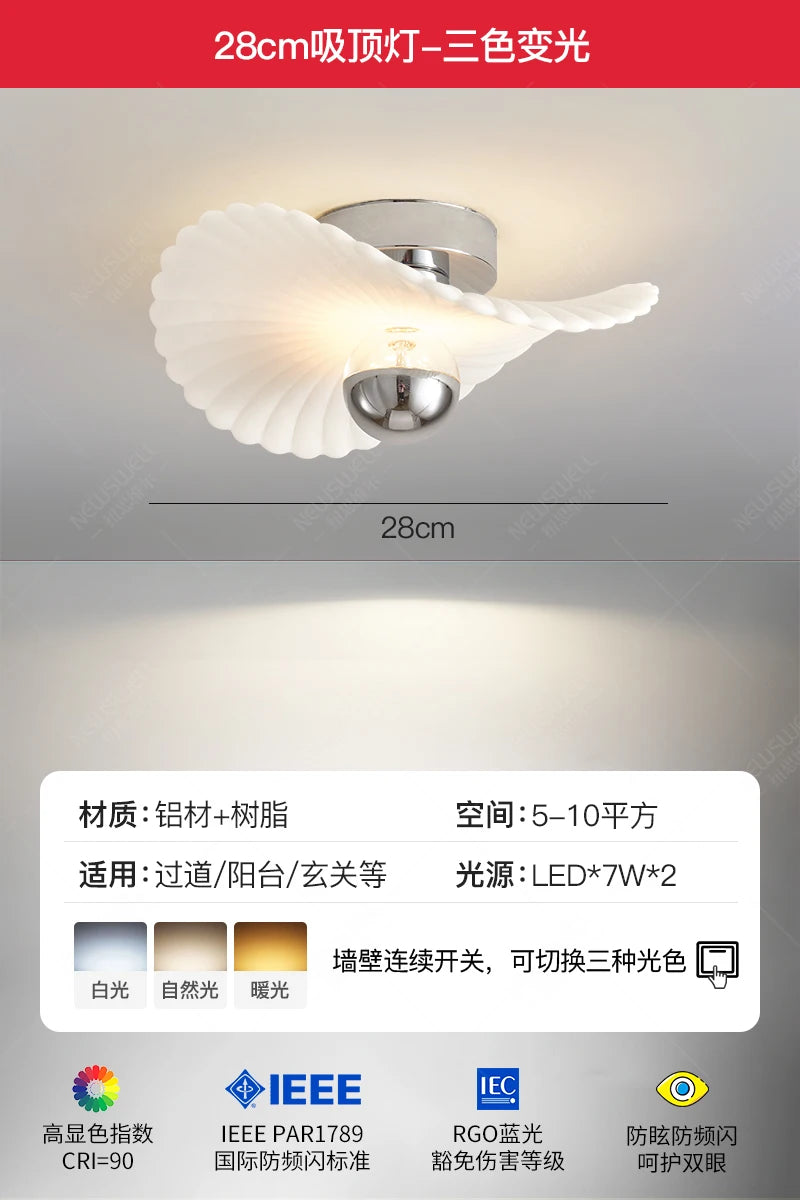 Modern minimalist resin pendant light for indoor and outdoor use - vue 9 sur 12