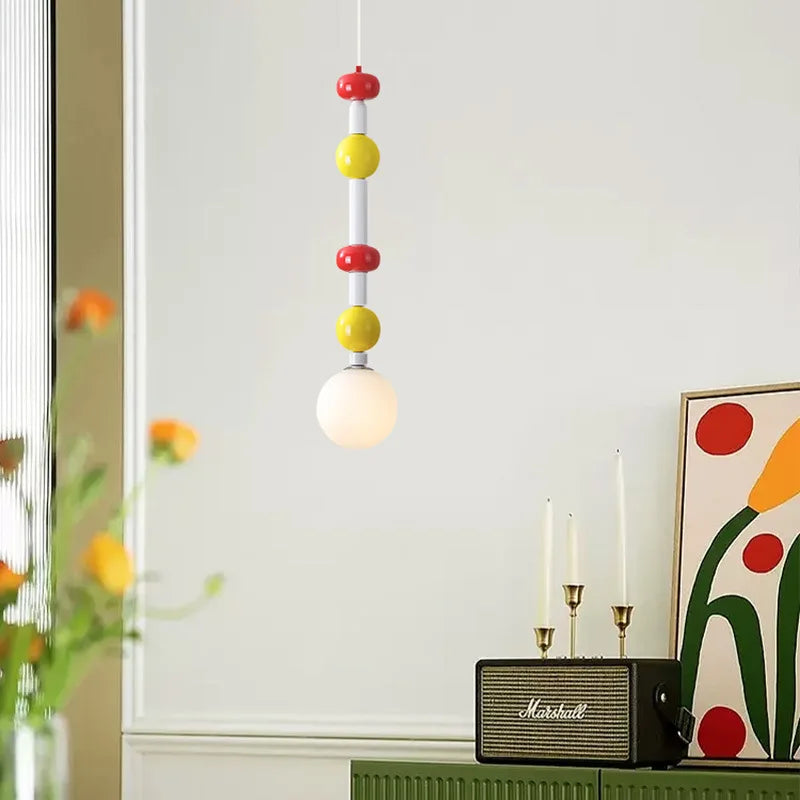 suspension boule en verre abat-jour haut plafond memphis