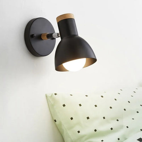 Nordic minimalist LED wooden wall light - vue 2 sur 14
