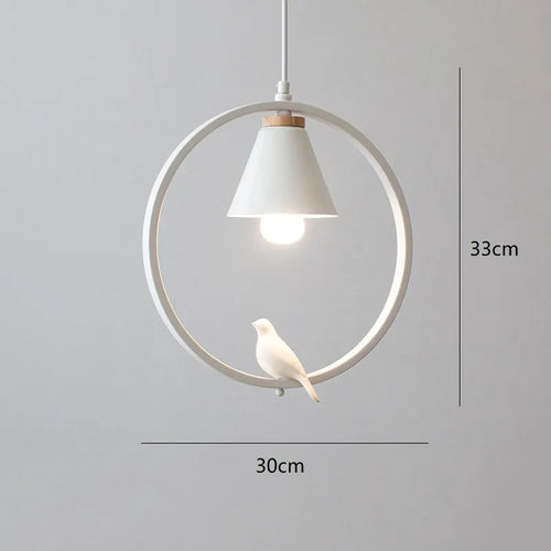 lampe à oiseaux nordique moderne en fer pour décoration intérieure - vue 6 sur 16