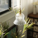 suspension en verre transparent pour éclairage moderne et décoratif