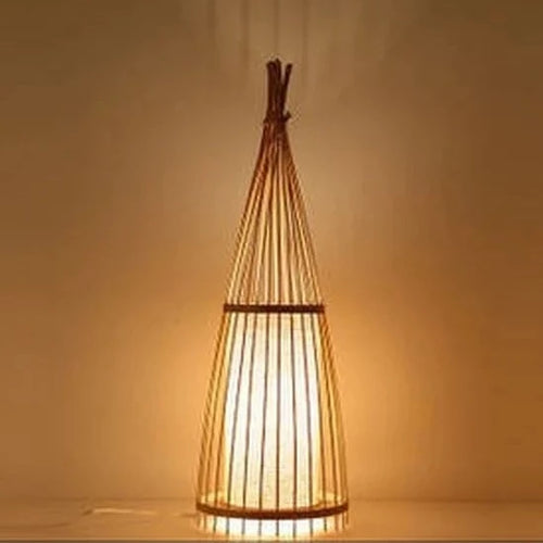 Lampadaire en bambou de style chinois
