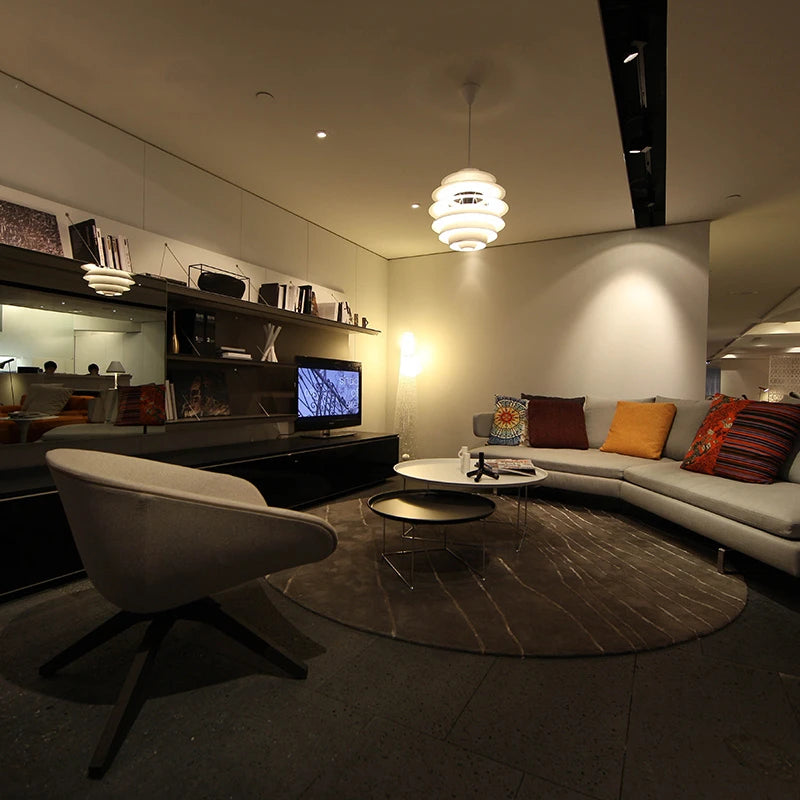suspension design nordique en aluminium postmoderne loft - vue 4 sur 8