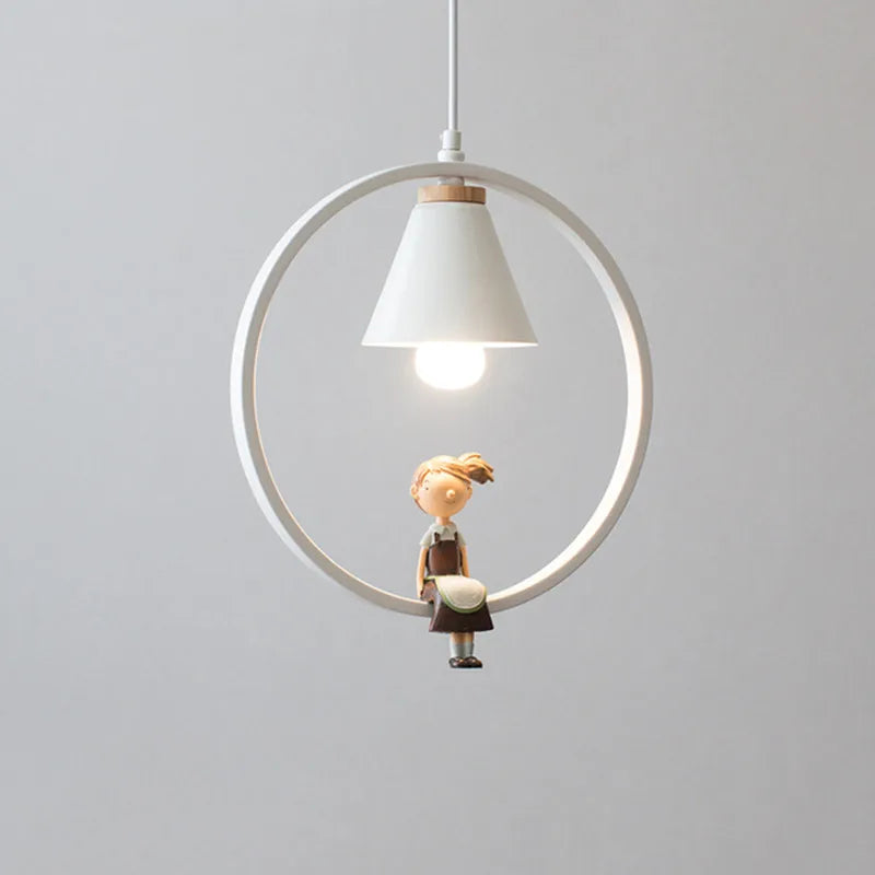 lampe à oiseaux nordique moderne en fer pour décoration intérieure - vue 12 sur 16