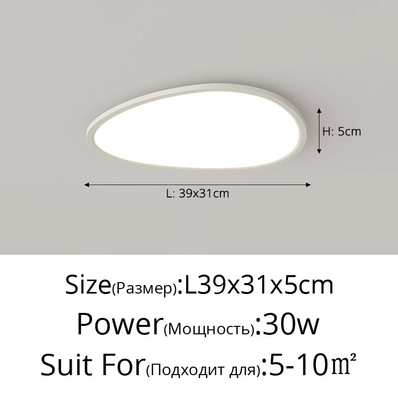 plafonnier minimaliste moderne à protection des yeux 2024 - vue 12 sur 12