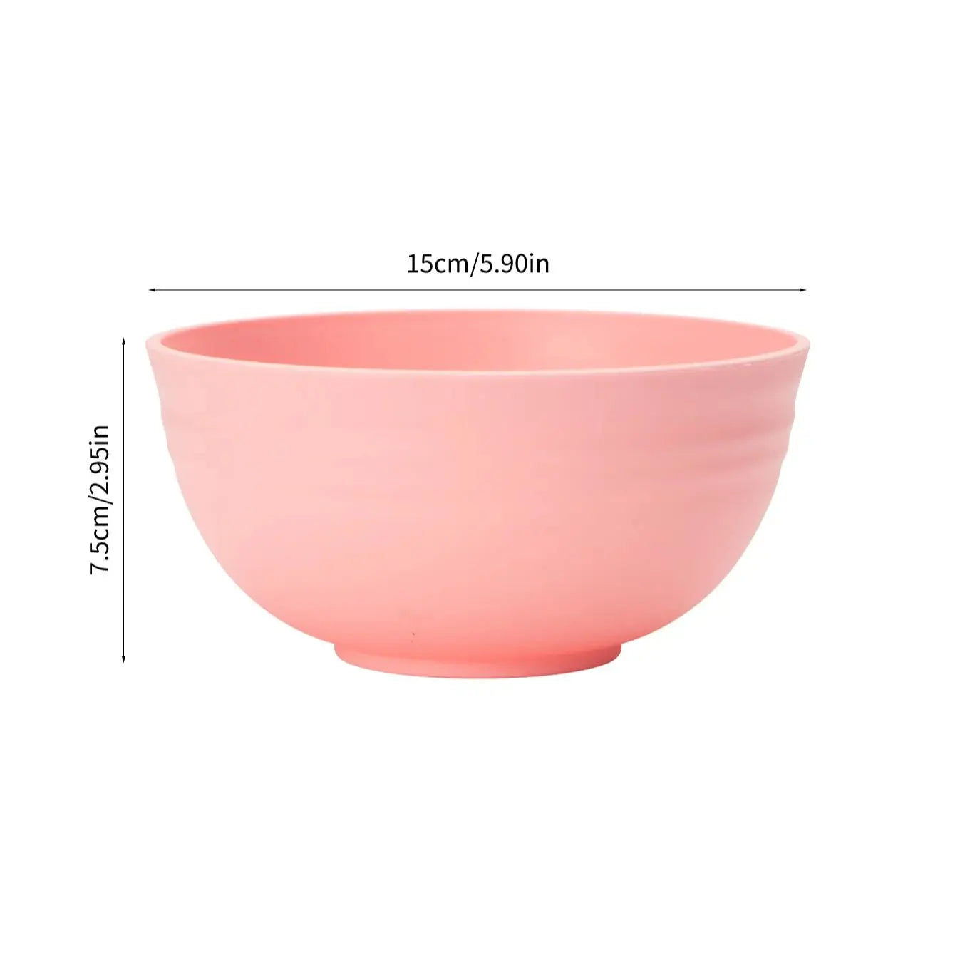 Lot bols céréales plastique réutilisable grande capacité camping - vue 5 sur 6