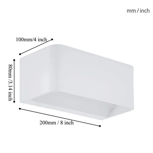 Applique murale moderne alu simple chambre - vue 3 sur 6