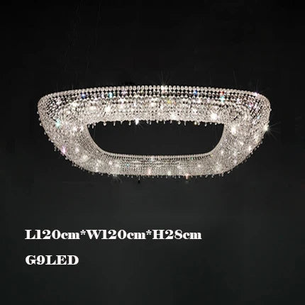 lustre en cristal décoratif pour éclairage intérieur élégant - vue 11 sur 15