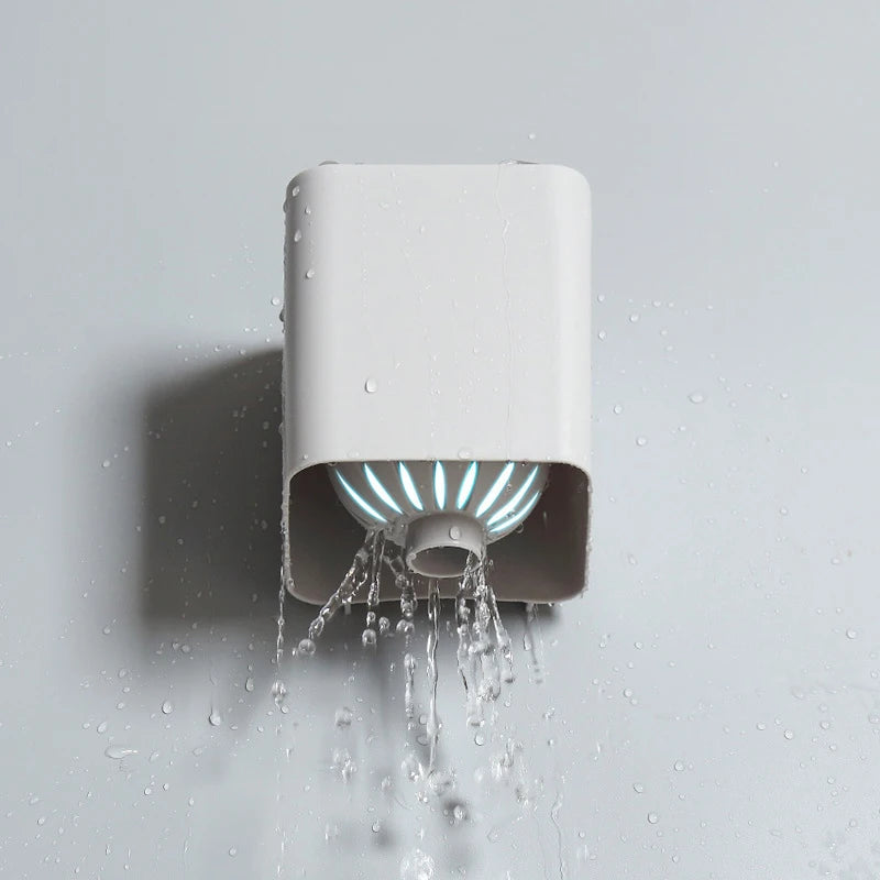 brosse wc à poils longs avec support de séchage mural - vue 4 sur 10