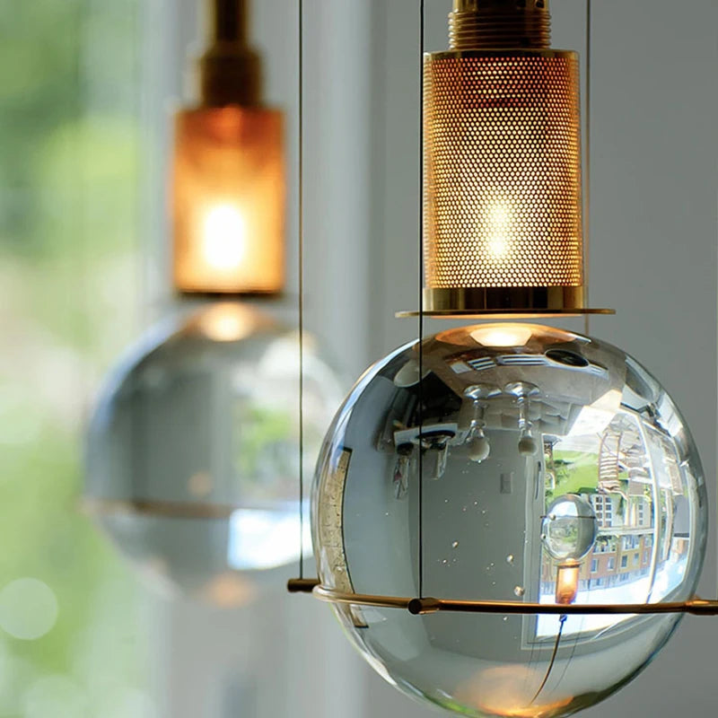 lustre moderne en verre pour décoration intérieure élégante - vue 5 sur 7