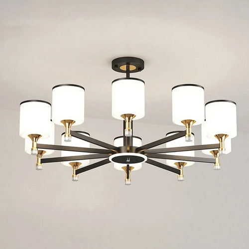lustre nordique 15 têtes design moderne luxe pour intérieur lumineux