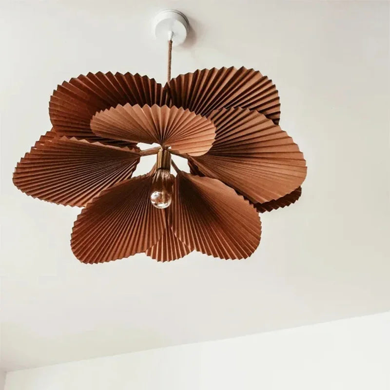 suspension wabi sabi japonaise luminaire décoratif artistique fleur - vue 4 sur 9