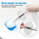 1pcs Toilet Brush and Holder, 304 Stainless Steel Long Handle, Toilet Bowl Brush for Bathroom Toilet-Ergonomic, Elegant, Durable