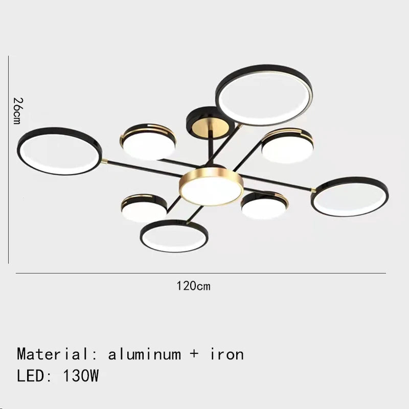 Minimalist LED ceiling light with 3 colour temperatures decorative indoor fixture - vue 23 sur 30
