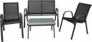 ensemble de mobilier de jardin table canapé fauteuils