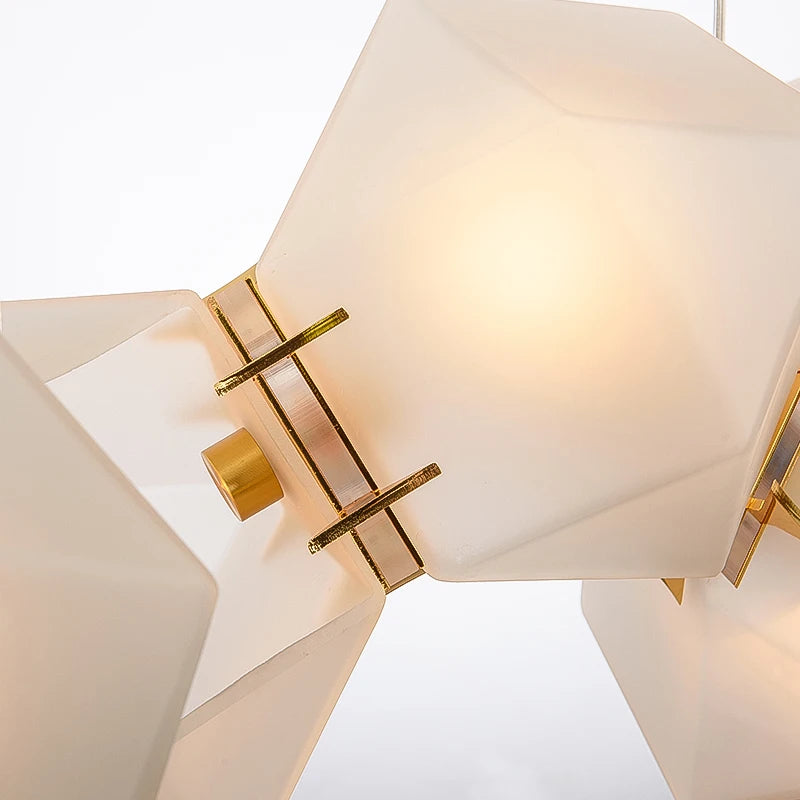 2024 Modern LED Chandelier Nordic Home Decoration  Club Front Desk Hanging Light Office Restaurant Ceiling Chandelier - vue 5 sur 12
