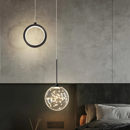 Modern nordic luxury minimalist star LED chandelier