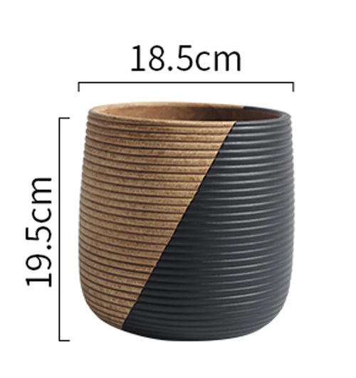 Concrete Silicone molds Cement Flowerpot Silicone Mold Succulent Pots Simple line Design garden flowerpot  silicon mold - vue 11 sur 10
